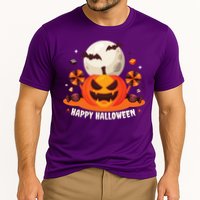 Happy Halloween Spooky Pumpkin Candy Cooling Performance Crew T-Shirt