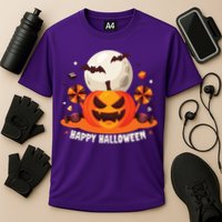 Happy Halloween Spooky Pumpkin Candy Cooling Performance Crew T-Shirt