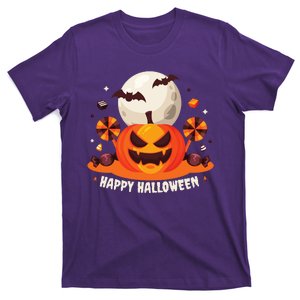 Happy Halloween Spooky Pumpkin Candy T-Shirt