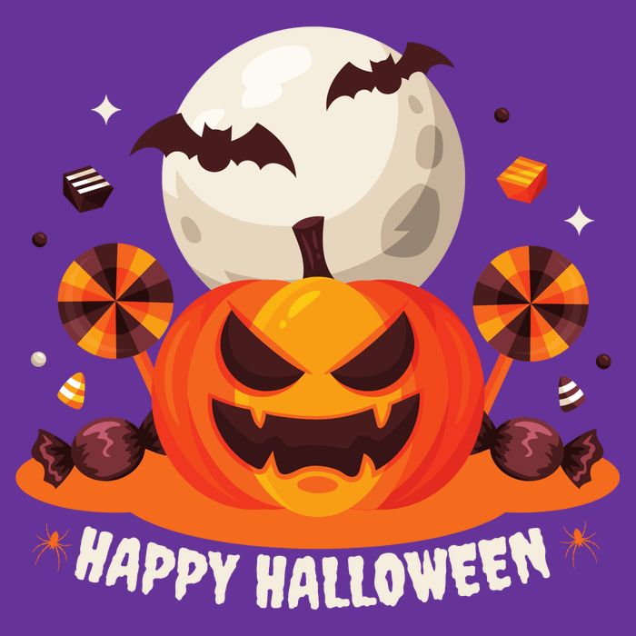 Happy Halloween Spooky Pumpkin Candy T-Shirt