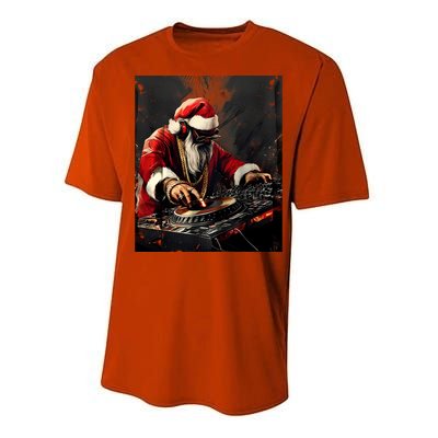 Hip Hop Santa Dj Christmas Great Gift Performance Sprint T-Shirt