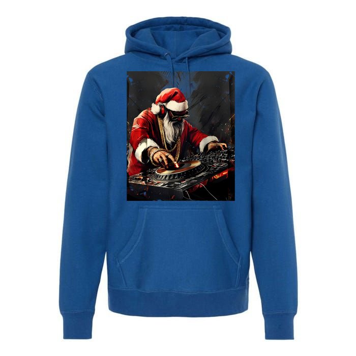 Hip Hop Santa Dj Christmas Great Gift Premium Hoodie