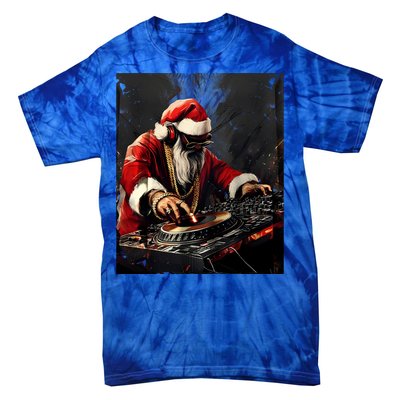 Hip Hop Santa Dj Christmas Great Gift Tie-Dye T-Shirt