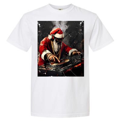 Hip Hop Santa Dj Christmas Great Gift Garment-Dyed Heavyweight T-Shirt