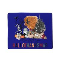 Happy Hallothanksmas Skeleton Turkey Christmas Halloween Gift Mousepad