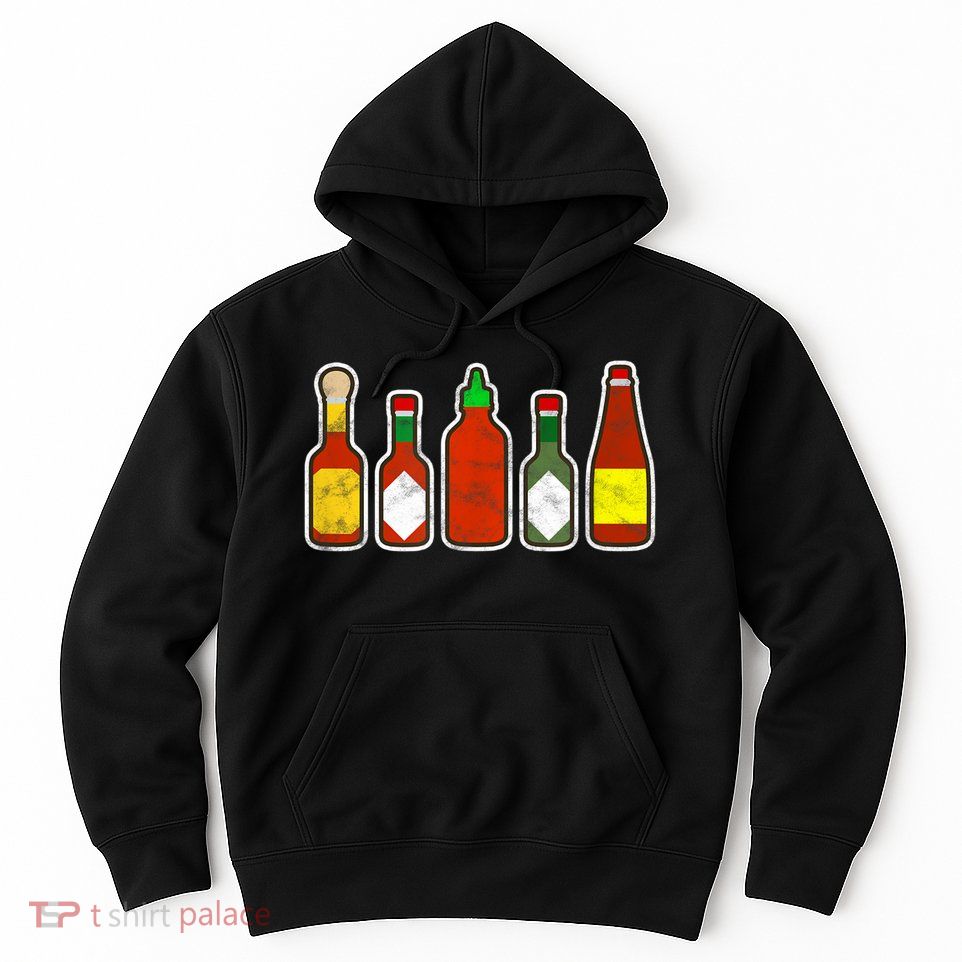 Habanero Hot Sauce Foodie Spicy Hot Mexican Food Hoodie
