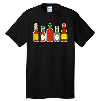 Habanero Hot Sauce Foodie Spicy Hot Mexican Food Tall T-Shirt