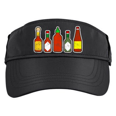 Habanero Hot Sauce Foodie Spicy Hot Mexican Food Adult Drive Performance Visor