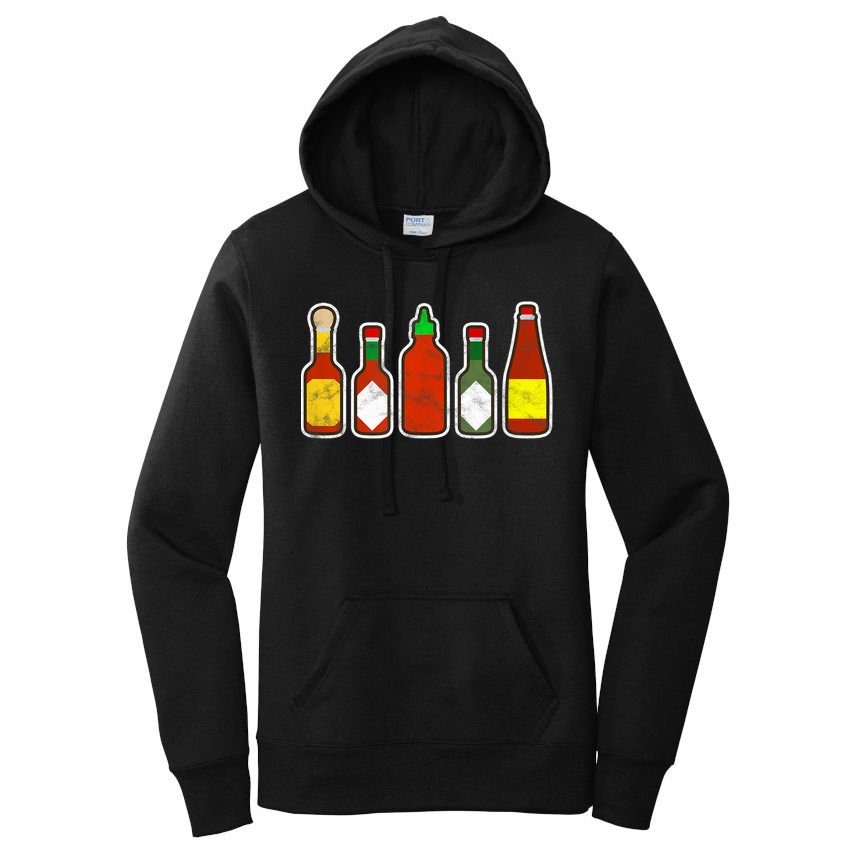 Habanero Hot Sauce Foodie Spicy Hot Mexican Food Women's Pullover Hoodie