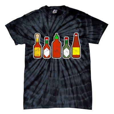 Habanero Hot Sauce Foodie Spicy Hot Mexican Food Tie-Dye T-Shirt
