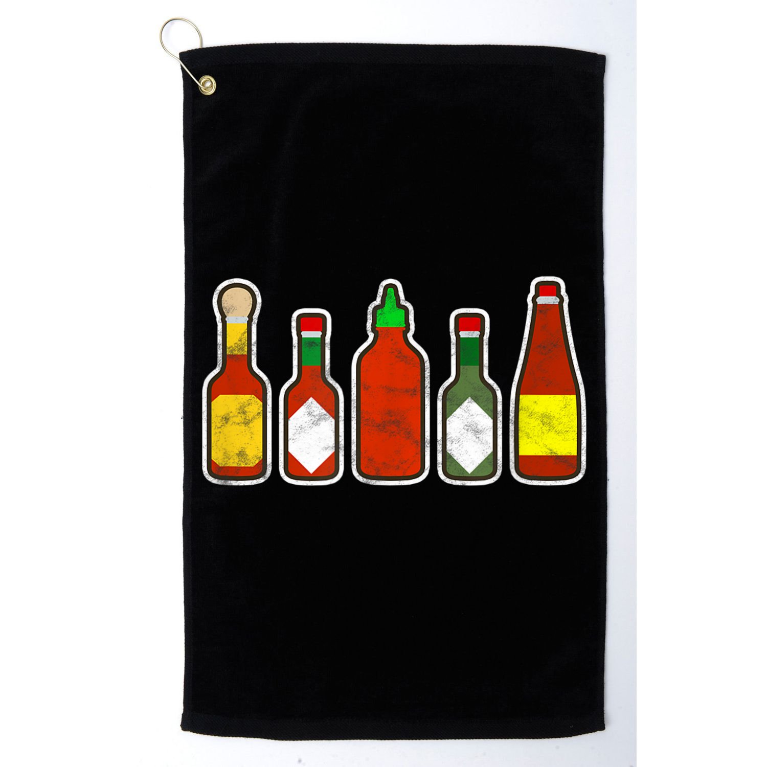 Habanero Hot Sauce Foodie Spicy Hot Mexican Food Golf Towel