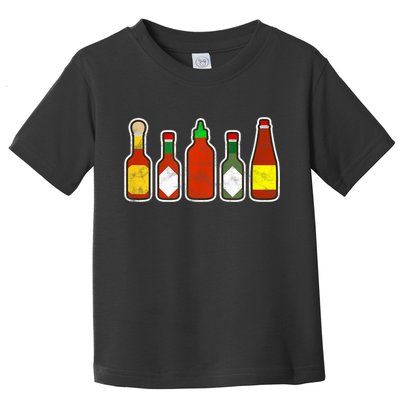 Habanero Hot Sauce Foodie Spicy Hot Mexican Food Toddler T-Shirt