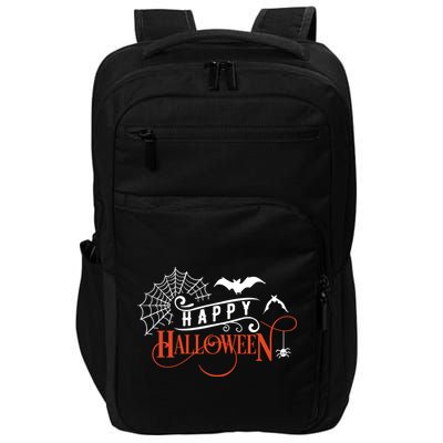 Happy Halloween Spiderweb Spooky Impact Tech Backpack