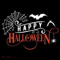 Happy Halloween Spiderweb Spooky Drawstring Bag