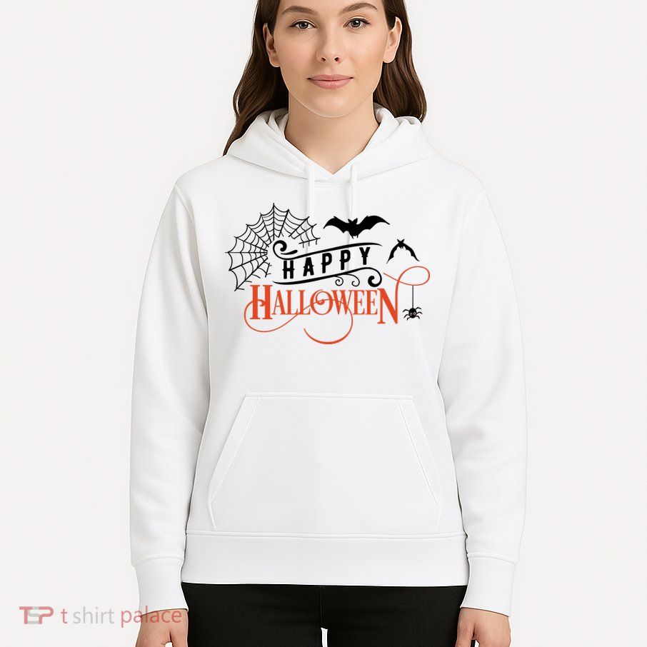 Happy Halloween Spiderweb Spooky Hoodie