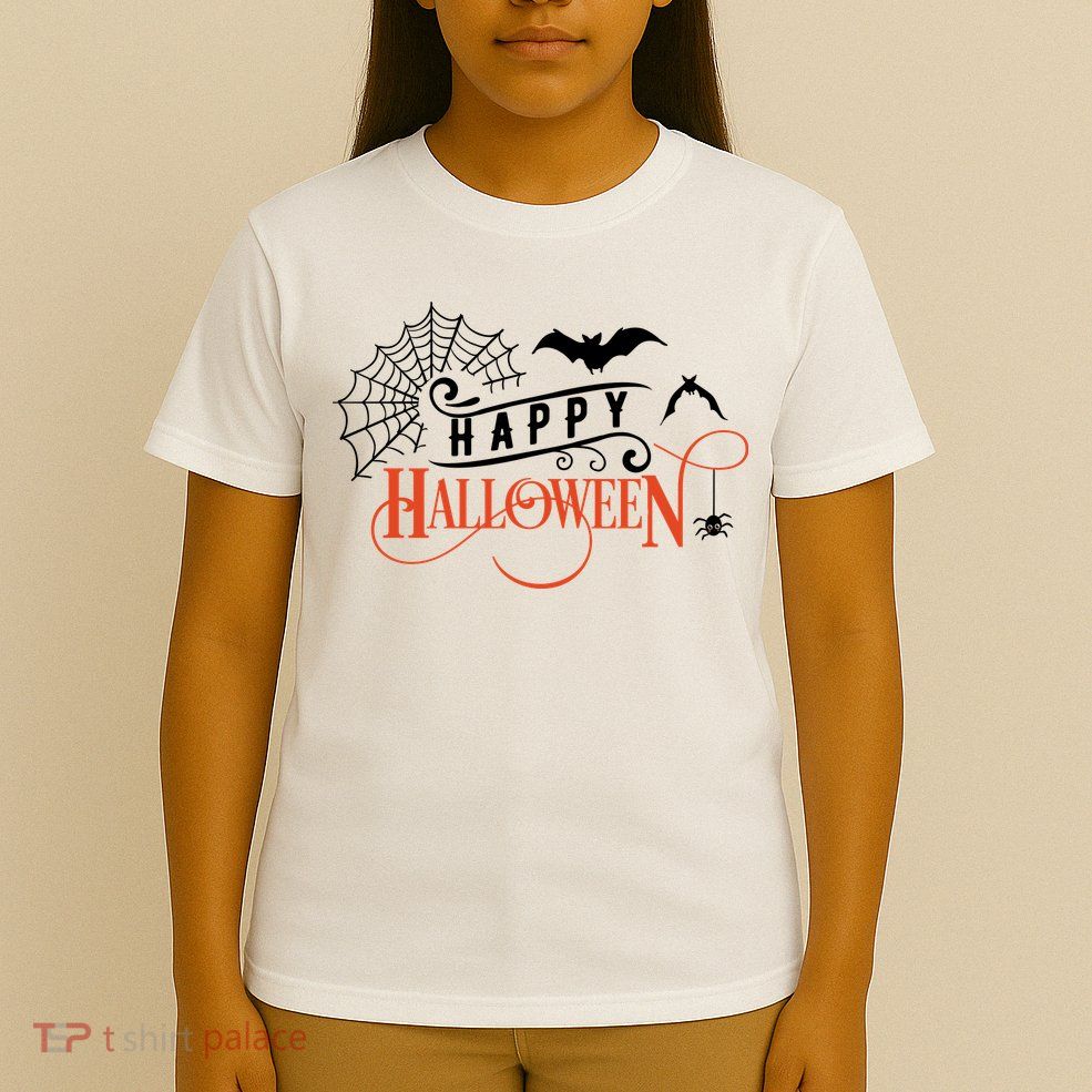 Happy Halloween Spiderweb Spooky T-Shirt