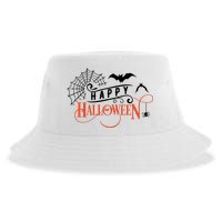 Happy Halloween Spiderweb Spooky Sustainable Bucket Hat