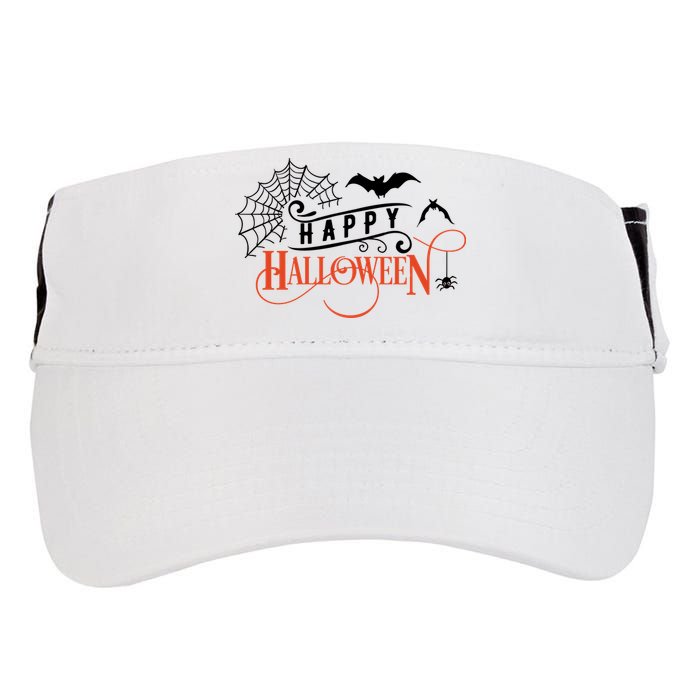 Happy Halloween Spiderweb Spooky Adult Drive Performance Visor