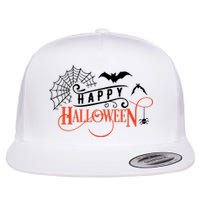 Happy Halloween Spiderweb Spooky Flatbill Hat