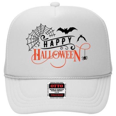 Happy Halloween Spiderweb Spooky Trucker Hat