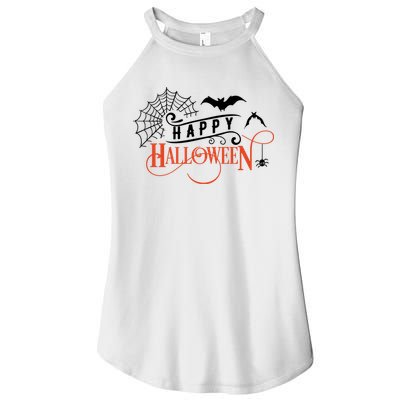Happy Halloween Spiderweb Spooky Women's Perfect Tri Rocker Tank