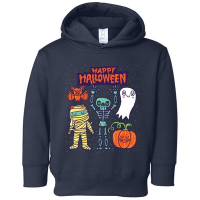 Happy Halloween Skeleton Pumpkin Ghost Cute Kids Boy Girls Toddler Hoodie