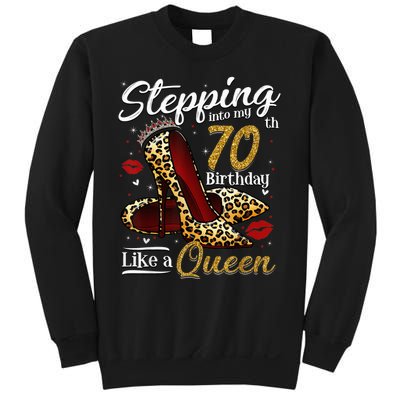 High Heels Stepping Into My 70th Birthday 70 and Fabulous Sweatshirt