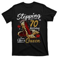 High Heels Stepping Into My 70th Birthday 70 and Fabulous T-Shirt