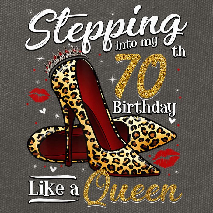 High Heels Stepping Into My 70th Birthday 70 and Fabulous Cotton Canvas Backpack