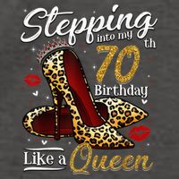 High Heels Stepping Into My 70th Birthday 70 and Fabulous Vector Backpack