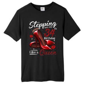 High Heels Stepping Into My 34th Birthday 34 And Fabulous Tall Fusion ChromaSoft Performance T-Shirt