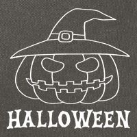 Happy Halloween Spooky Jack O Lantern Cotton Canvas Backpack