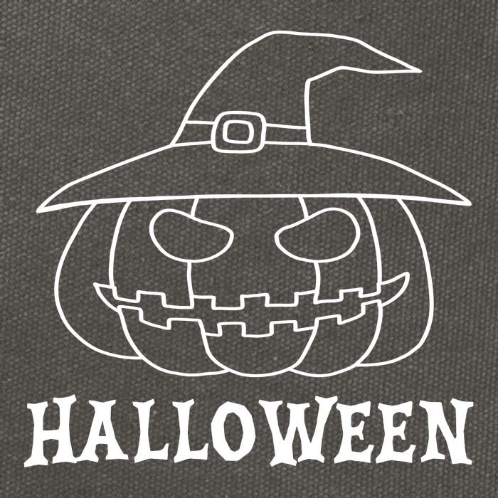 Happy Halloween Spooky Jack O Lantern Cotton Canvas Backpack