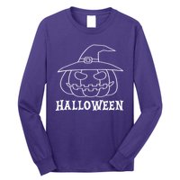 Happy Halloween Spooky Jack O Lantern Long Sleeve Shirt