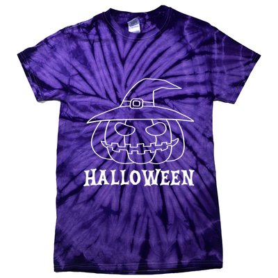 Happy Halloween Spooky Jack O Lantern Tie-Dye T-Shirt
