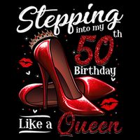 High Heels Stepping Into My 50th Birthday 50 And Fabulous Mesh Reversible Basketball Jersey Tank