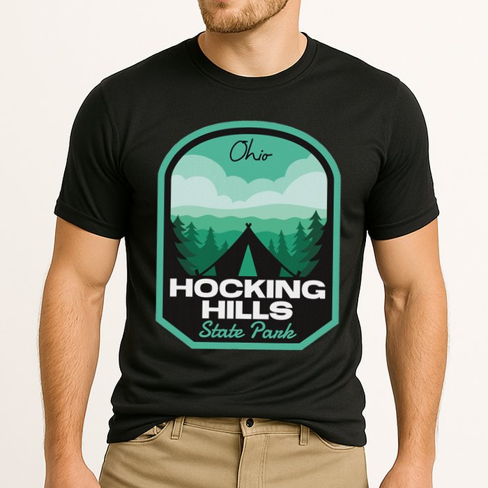 Hocking Hills State Park Oh Camping Cooling Performance Crew T-Shirt
