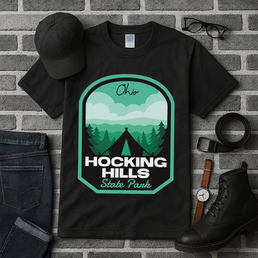 Hocking Hills State Park Oh Camping Tall T-Shirt