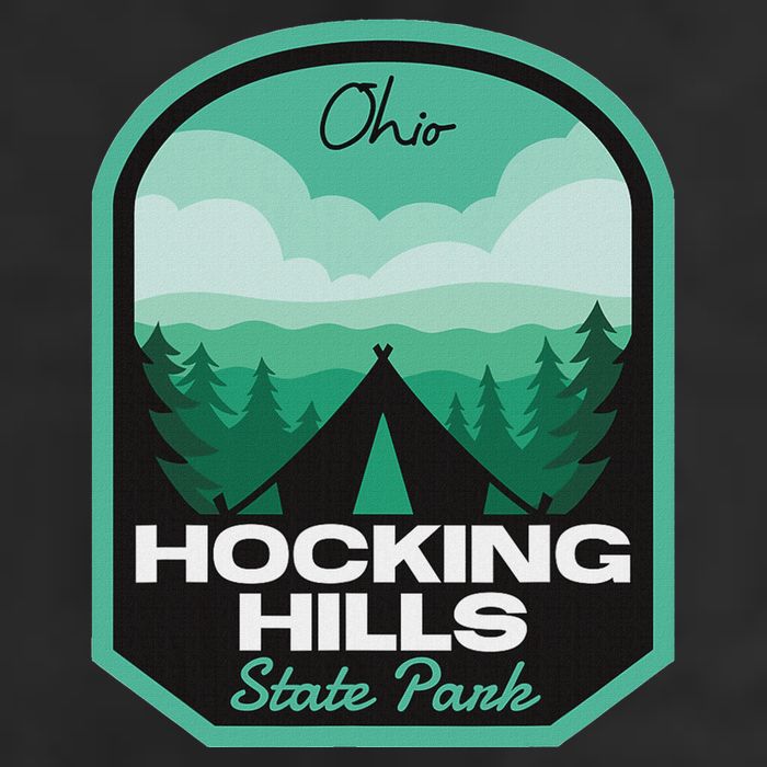 Hocking Hills State Park Oh Camping 25L Jumbo Tote