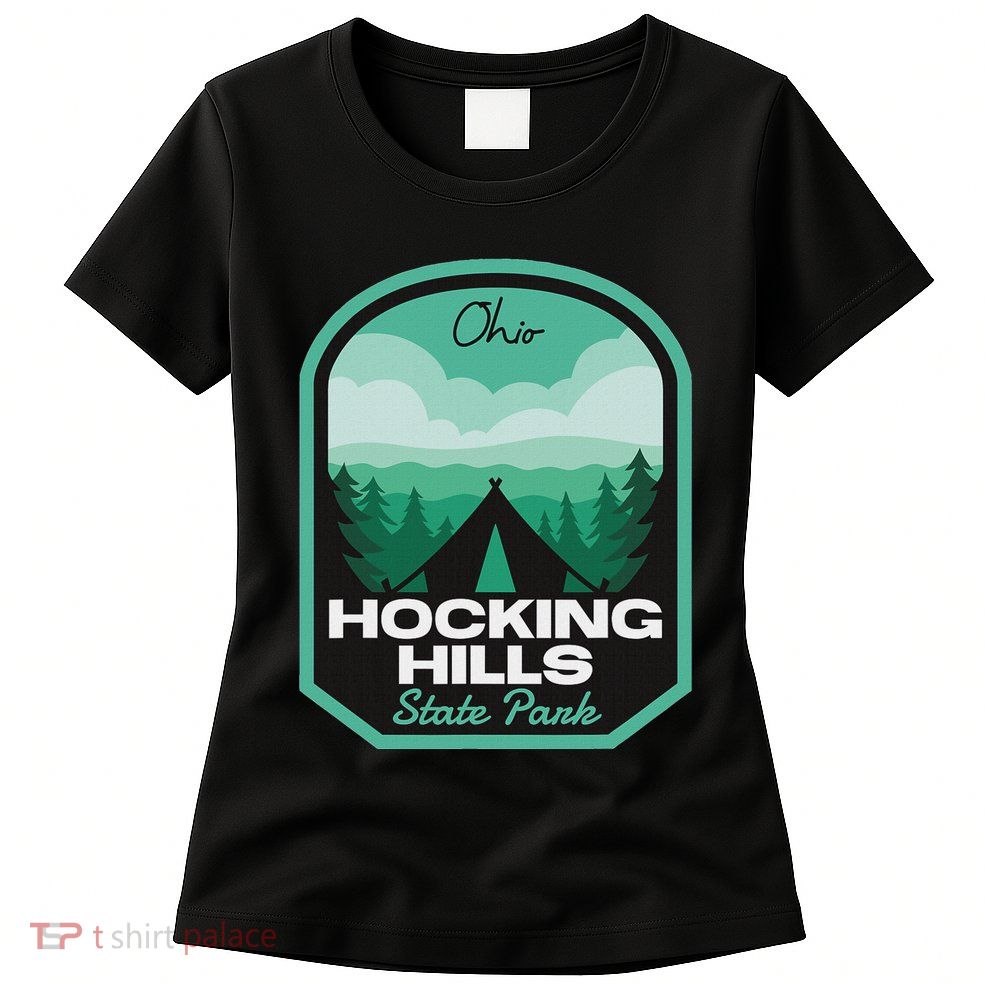 Hocking Hills State Park Oh Camping Womens T-Shirt