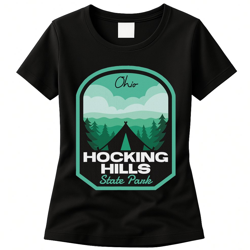 Hocking Hills State Park Oh Camping Womens T-Shirt
