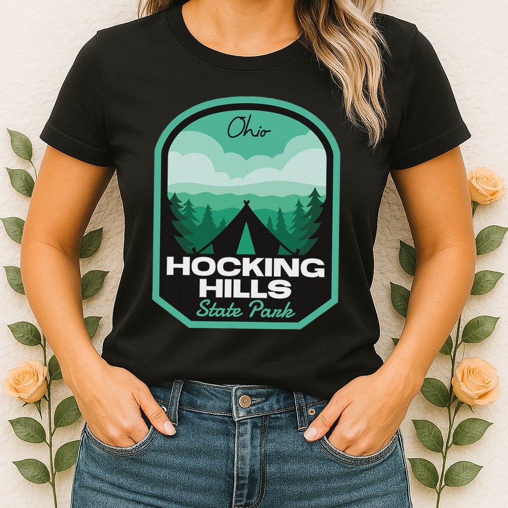 Hocking Hills State Park Oh Camping Womens T-Shirt