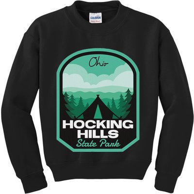 Hocking Hills State Park Oh Camping Kids Sweatshirt