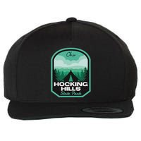 Hocking Hills State Park Oh Camping Wool Snapback Cap