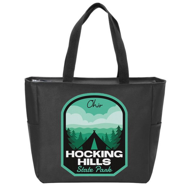 Hocking Hills State Park Oh Camping Zip Tote Bag