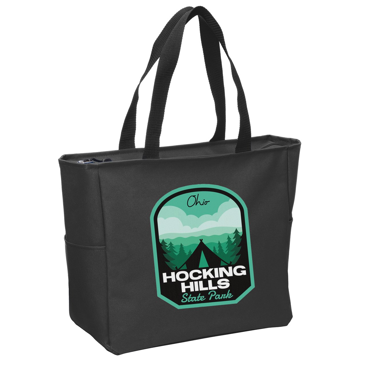 Hocking Hills State Park Oh Camping Zip Tote Bag