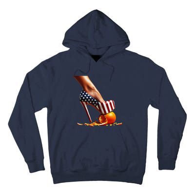 High Heels Squash Oranges; Kamala Harris Election Tall Hoodie