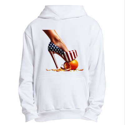 High Heels Squash Oranges; Kamala Harris Election Urban Pullover Hoodie