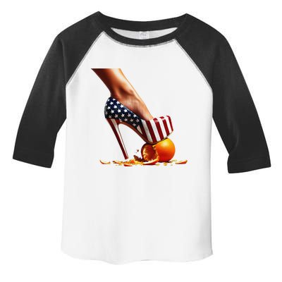 High Heels Squash Oranges; Kamala Harris Election Toddler Fine Jersey T-Shirt