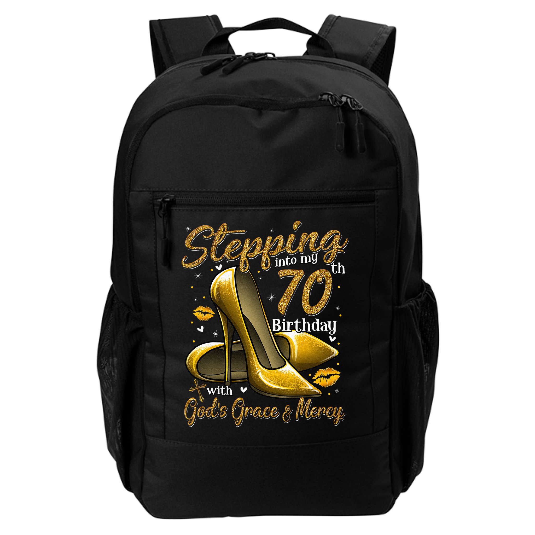 High Heels Stepping Into My 70th Birthday 70 And Fabulous Backpack